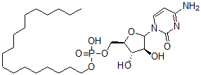 CAS#: 73532-83-9， [(2R,3S,4S)-5-(4-Amino-2-Oxopyrimidin-1-Yl)-3,4-Dihydroxyoxolan-2-Yl]Methyl Octadecyl Hydrogen Phosphate
