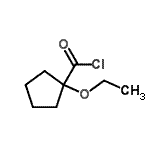 CAS#: 73555-15-4， 1-Ethoxycyclopentanecarbonyl chloride