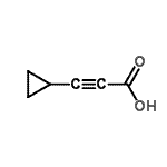 结构式 CAS# 7358-93-2, 3-环丙基-2-丙炔酸
