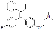 CAS 登录号：73617-96-6， 2-[4-[(Z)-1-(4-氟苯基)-2-苯基丁-1-烯基]苯氧基]-N,N-二甲基乙胺