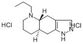 结构式 CAS# 73625-62-4, (+/-)喹吡罗二盐酸盐