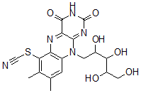 CAS#: 73647-56-0， 7,8-Dimethyl-10-(2,3,4,5-Tetrahydroxypentyl)-6-Thiocyanatobenzo[g]Pteridine-2,4-Dione