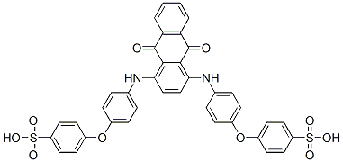 CAS 登录号：73688-63-8， 4-[4-[[9,10-二氧代-4-[[4-(4-磺基苯氧基)苯基]氨基]蒽-1-基]氨基]苯氧基]苯磺酸