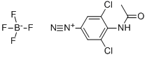 CAS#: 73688-93-4， 4-Acetamido-3,5-dichlorobenzenediazonium tetrafluoroborate