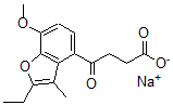 CAS#: 73698-61-0， Sodium 4-(2-Ethyl-7-Methoxy-3-Methyl-1-Benzofuran-4-Yl)-4-Oxobutanoate