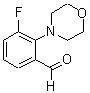structure of CAS# 736991-35-8, 3-Fluoro-2-(N-Morpholino)-Benzaldehyde;3-FLUORO-2-(N-MORPHOLINO)-BENZALDEHYDE