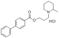 CAS#: 73728-81-1， 3-(2-Methylpiperidin-1-Ium-1-Yl)Propyl 4-Phenylbenzoate Chloride
