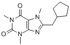 CAS#: 73747-32-7， 8-(Cyclopentylmethyl)-1,3,7-Trimethylpurine-2,6-Dione