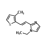CAS#: 737707-34-5， 1-Ethyl-2-[(E)-2-(3-methyl-2-thienyl)vinyl]-1H-imidazole