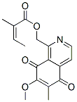 CAS 登录号：73777-65-8， (7-甲氧基-6-甲基-5,8-二氧代异喹啉-1-基)甲基(E)-2-甲基丁-2-烯酸酯
