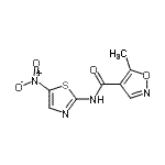 CAS#: 738531-66-3， 5-Methyl-N-(5-nitro-1,3-thiazol-2-yl)-1,2-oxazole-4-carboxamide