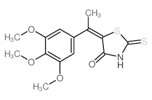 CAS#: 73855-62-6， 2-Sulfanylidene-5-[1-(3,4,5-Trimethoxyphenyl)Ethylidene]-1,3-Thiazolidin-4-One
