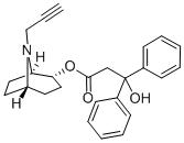 CAS 登录号：73889-53-9， [(1R)-8-丙-2-炔基-8-氮杂双环[3.2.1]辛烷-2-基]2-羟基-2,2-二(苯基)乙酸酯