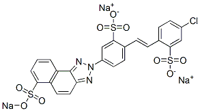 CAS#: 73926-94-0， Trisodium 2-[4-[(E)-2-(4-Chloro-2-Sulfonatophenyl)Ethenyl]-3-Sulfonatophenyl]Benzo[E]Benzotriazole-6-Sulfonate