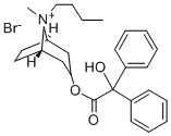 CAS#: 73954-05-9， (8-Butyl-8-Methyl-8-Azoniabicyclo[3.2.1]Octan-3-Yl) 2-Hydroxy-2,2-Diphenylacetate Bromide