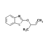CAS#: 73969-13-8， 2-(3-Buten-2-yloxy)-1,3-benzothiazole