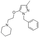CAS#: 73972-66-4， 1-[2-[5-Methyl-2-(Phenylmethyl)Pyrazol-3-Yl]Oxyethyl]Piperidine