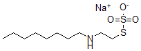 CAS#: 73986-96-6， N-Octylaminoethyl sodium thiosulfate