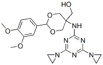 CAS#: 73987-08-3， [5-[[4,6-Bis(Aziridin-1-Yl)-1,3,5-Triazin-2-Yl]Amino]-2-(3,4-Dimethoxyphenyl)-1,3-Dioxan-5-Yl]Methanol
