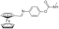 CAS#: 74006-19-2， (((4-(((Methylamino)carbonyl)oxy)phenyl)imino)methyl)ferrocene