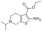 structure of CAS# 74022-33-6, 2-Amino-6-Isopropyl-4,5,6,7-Tetrahydro-Thieno-[2,3-c]Pyridine-3-Carboxylic Acid Ethyl Ester;Ethyl 2-Amino-6-Isopropyl-5,7-Dihydro-4H-Thieno[5,4-C]Pyridin-6-Ium-3-Carboxylate;2-Amino-6-Isopropyl-5,7-Dihydro-4H-Thieno[5,4-C]Pyridin-6-Ium-3-Carboxylic Acid Ethyl Ester;Zinc00522319