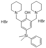 CAS#: 74027-94-4， 4-(Dimethyl-Phenylsilyl)-2,6-Bis(Piperidin-1-Ylmethyl)Phenol Dihydrobromide