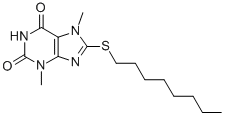 CAS#: 74039-57-9， 3,7-Dimethyl-8-Octylsulfanylpurine-2,6-Dione