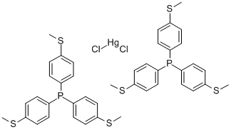 CAS#: 74039-81-9， Bis(tris(p-methylthiophenyl)phosphine)mercuric chloride complex