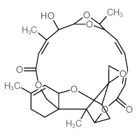 CAS#: 74072-83-6， 2',3'-didehydro-7'-deoxo-2'-deoxy-7',5'-(ethylideneoxy)-4'-hydroxy-Verrucarin A