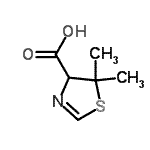 CAS#: 740742-98-7， 5,5-Dimethyl-4,5-dihydro-1,3-thiazole-4-carboxylic acid