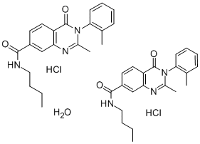CAS#: 74101-62-5， N-Butyl-2-Methyl-3-(2-Methylphenyl)-4-Oxoquinazoline-7-Carboxamide Hydrochloride
