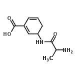 CAS#: 741203-05-4， 3-(Alanylamino)-1,5-cyclohexadiene-1-carboxylic acid