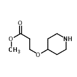CAS#: 741655-05-0， Methyl 3-(4-piperidinyloxy)propanoate