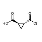 CAS#: 74177-20-1， (1R,2R)-2-(Chlorocarbonyl)cyclopropanecarboxylic acid