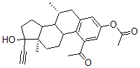 CAS#: 74178-54-4， [(7R,13S)-1-Acetyl-17-Ethynyl-17-Hydroxy-7,13-Dimethyl-7,8,9,11,12,14,15,16-Octahydro-6H-Cyclopenta[a]Phenanthren-3-Yl] Acetate