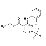 CAS 登录号：742-37-0， 乙基4-[(2-氯苯基)氨基]-2-(三氟甲基)-5-嘧啶羧酸酯
