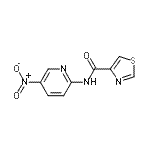 CAS#: 742097-74-1， N-(5-Nitro-2-pyridinyl)-1,3-thiazole-4-carboxamide