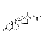 CAS 登录号：74220-43-2， (16alpha)-16,17-二羟基-3,20-二氧代孕甾烷-4,9(11)-二烯-21-基乙酸酯