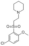 CAS#: 74254-62-9， 1-[2-(5-Chloro-2-Methoxyphenyl)Sulfonylethyl]Piperidine