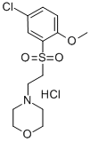 CAS#: 74254-76-5， 4-[2-[(5-Chloro-2-Methoxyphenyl)Sulfonyl]Ethyl]-Morpholine Hydrochloride (1:1)