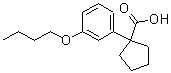 CAS#: 74316-94-2， 1-(3-Butoxyphenyl)cyclopentanecarboxylic acid