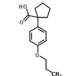 CAS#: 74316-95-3， 1-(4-Propoxyphenyl)cyclopentanecarboxylic acid