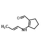 CAS#: 74328-34-0， 2-[(1E)-1-Propen-1-ylamino]-1-cyclopentene-1-carbaldehyde