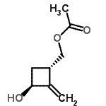 CAS#: 743477-88-5， [(1S,3S)-3-Hydroxy-2-methylenecyclobutyl]methyl acetate