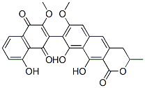 CAS#: 74373-25-4， 3-(9,10-Dihydroxy-7-Methoxy-3-Methyl-1-Oxo-3,4-Dihydrobenzo[g]Isochromen-8-Yl)-5-Hydroxy-2-Methoxynaphthalene-1,4-Dione