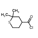 CAS#: 74376-78-6， 2,2-Dimethyltetrahydro-2H-thiopyran-4-carbonyl chloride
