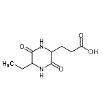 CAS 登录号：744981-42-8， 3-(5-乙基-3,6-二氧代-2-哌嗪基)丙酸
