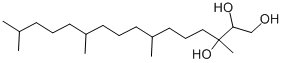 structure of CAS# 74563-64-7, Phytantriol;3,7,11,15,-Tetramethyl-1,2,3-Hexadecanetriol;Phytantriol