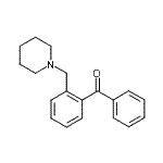 structure of CAS# 745718-74-5, Phenyl[2-(1-piperidinylmethyl)phenyl]methanone;2-(Piperidinomethyl)benzophenone