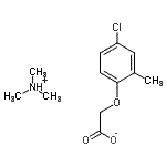 CAS#: 74592-61-3， N,N-Dimethylmethanaminium (4-chloro-2-methylphenoxy)acetate